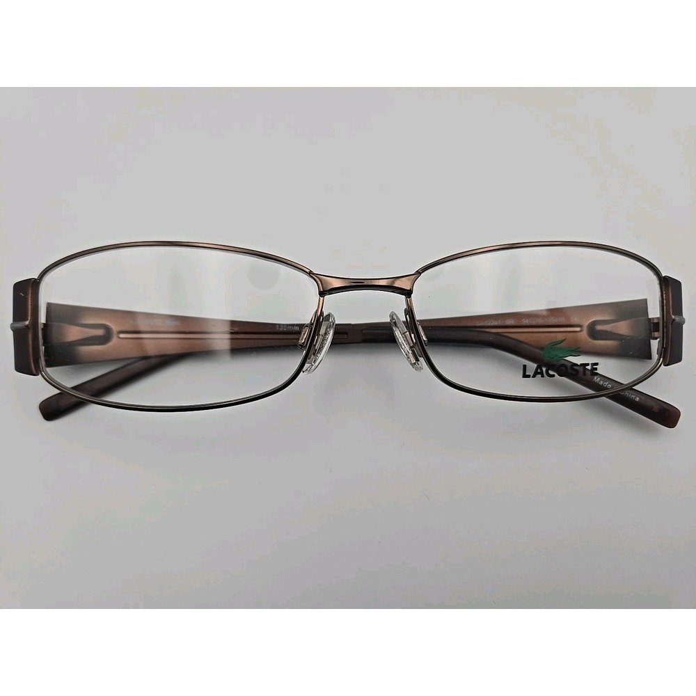 LACOSTE LA12241 BR Brown Eyeglasses (Frames Only) -54 16-135mm‎ Metal